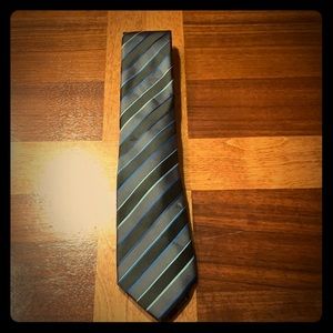 Black and blue tie